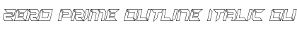 Download Zero Prime Outline Italic Font Download Zero Prime Outline Italic Font