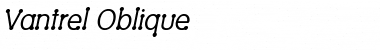 Vantrel Oblique Font