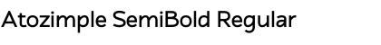 Atozimple SemiBold Regular Atozimple SemiBold Regular