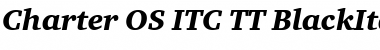 Charter OS ITC TT BlackItalic Font