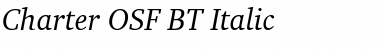 Charter OSF BT Italic Font