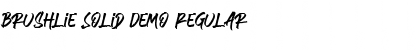 Brushlie Solid Demo Regular Font