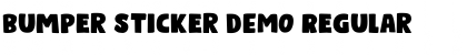 Download Bumper Sticker DEMO Font Download Bumper Sticker DEMO Font