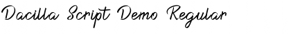 Dacilla Script Demo Regular Font