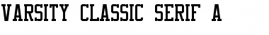 Varsity Classic Serif A Regular Font