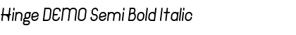 Hinge DEMO Semi Bold Italic
