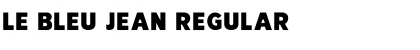 Le Bleu Jean Regular Font