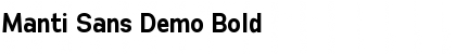 Manti Sans Demo Font