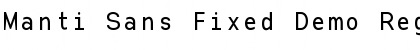 Download Manti Sans Fixed Demo Font