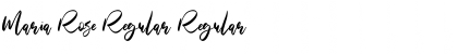Download Maria Rose Regular Font