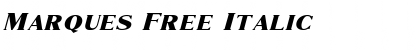 Marques Free Italic Font