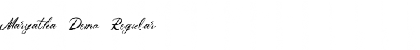 Download Maryatha Demo Font Download Maryatha Demo Font