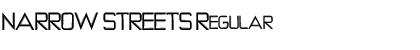 Download NARROW STREETS Font Download NARROW STREETS Font