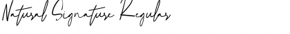 Natural Signature Regular Font