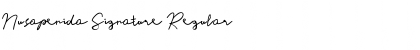 Download Nusapenida Signature Font