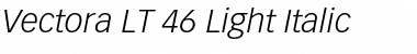 Vectora LT Light Italic