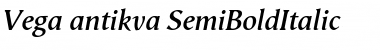 Vega antikva SemiBoldItalic Font