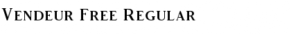 Vendeur Free Regular Font
