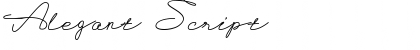 Alegant Script Regular Font