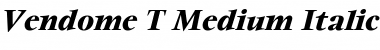 Vendome T Medium Italic Font
