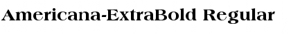 Americana-ExtraBold Regular Font