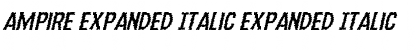 Ampire Expanded Italic Font