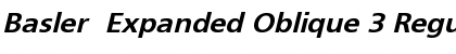 Download Basler  Expanded Oblique 3 Font