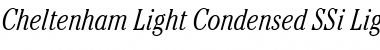 Cheltenham Light Condensed SSi Light Condensed Italic