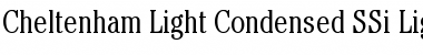 Cheltenham Light Condensed SSi Light Condensed Font