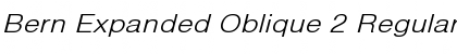 Bern Expanded Oblique 2 Font