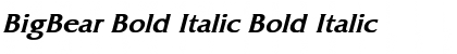 Download BigBear Bold Italic Font