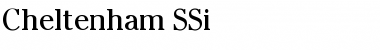 Cheltenham SSi Regular Font