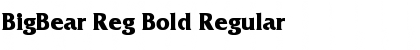 Download BigBear Reg Bold Font