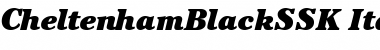 CheltenhamBlackSSK Italic Font