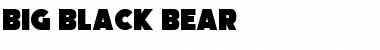Big Black Bear Regular Font