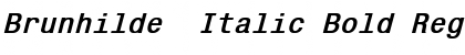 Download Brunhilde  Italic Bold Font
