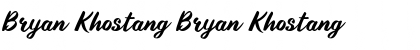 Download Bryan Khostang Font Download Bryan Khostang Font
