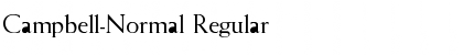 Campbell-Normal Regular Font