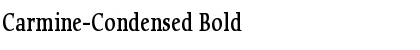 Carmine-Condensed Bold Font