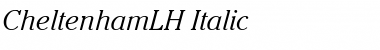 CheltenhamLH Italic Font