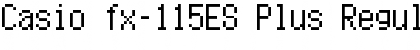 Download Casio fx-115ES Plus Font Download Casio fx-115ES Plus Font