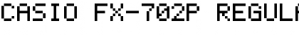 Download Casio FX-702P Font Download Casio FX-702P Font