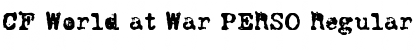 Download CF World at War PERSO Font Download CF World at War PERSO Font