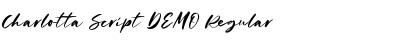 Download Charlotta Script DEMO Font Download Charlotta Script DEMO Font