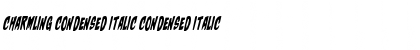 Charmling Condensed Italic Font