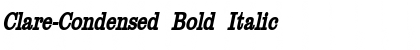 Clare-Condensed Bold Italic