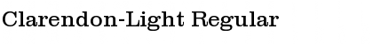 Clarendon-Light Regular Font