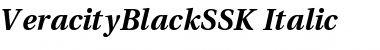 VeracityBlackSSK Italic Font