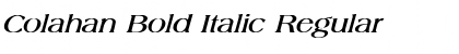 Colahan Bold Italic Font