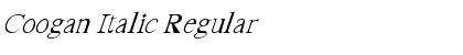 Download Coogan Italic Font